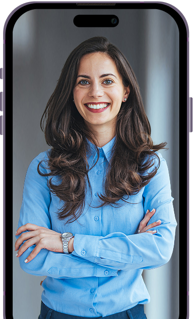 woman on a smartphone